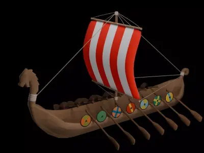 Longship 3D model