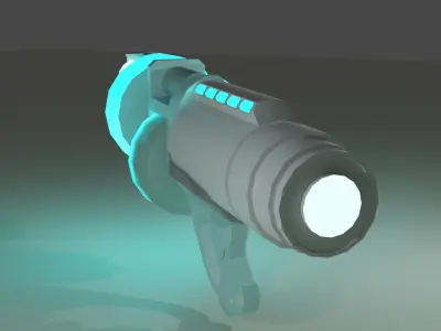 Frost blaster Low-poly 3D model