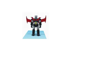 MAZINGER Z WITH JET SCRANDER AND DISASSAMBLE 3D model