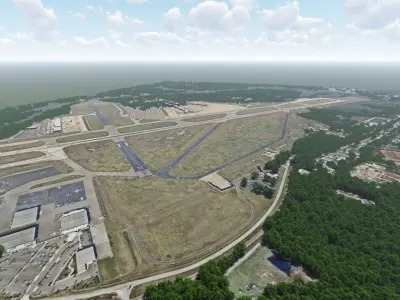 Norfolk International Airport 3D model