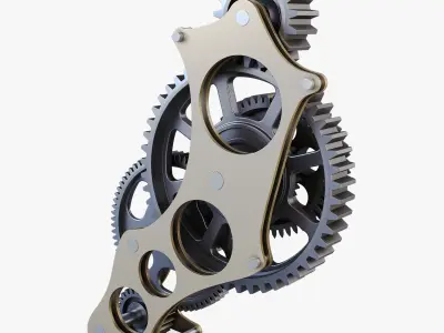 Gear mechanism v 3 3D model