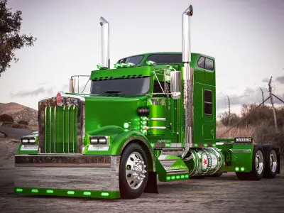 Kenworth W900 AeroCab Special Edition 3D model