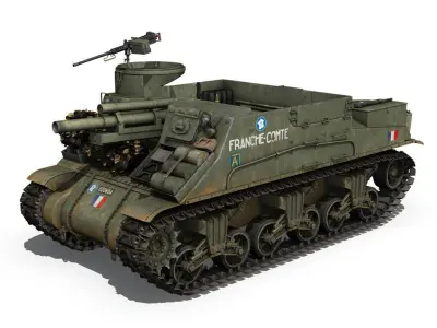 M7 Priest - Franche-Comte 3D model