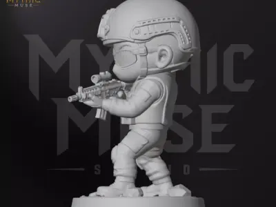 Recon Scout Military STL Model for 3D Printing 3D print model