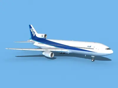 Lockheed L-1011 All Nippon Airways 3D model