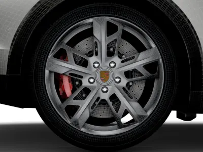 Porsche Taycan Cross Turismo 2022 wheel 3D model
