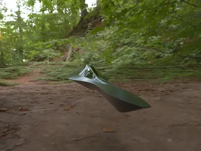 Scifi Vehicle Hyperion Low-poly 3D model