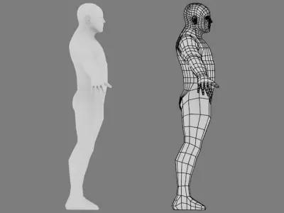 Low poly Man Low poly Male free Free low-poly 3D model