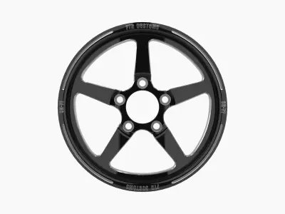 FTD Customs SR71 BC drag racing front wheel Low-poly 3D model
