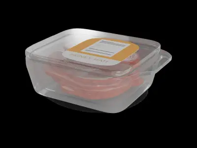 Dried meats Honey Glazed Ham 3D model