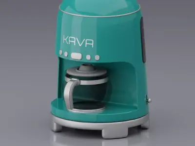 Drip Coffee Maker Free low-poly 3D model