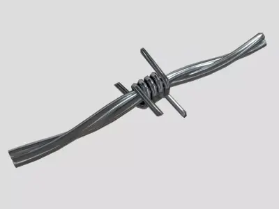 Barbed Wire Low-poly 3D model