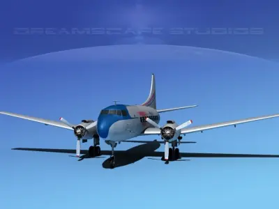 Martin 202 Martinliner 3D model