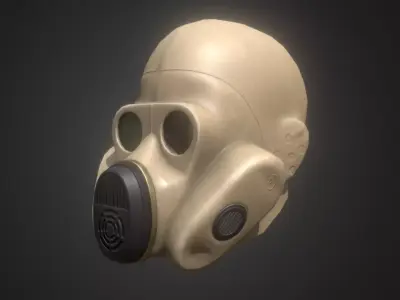 Gas mask Homyak Low-poly 3D model