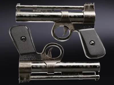 Webley Junior 177 Air Pistol 3D model