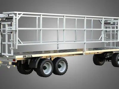 Fliegl DPW 210 Trailer 3D model