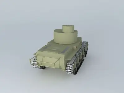 T 24 Soviet Tank 3D model