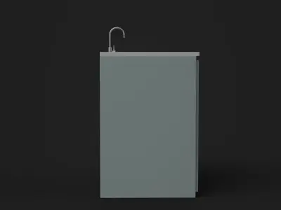 Modern kitchen cabinet-PBR Free 3D model