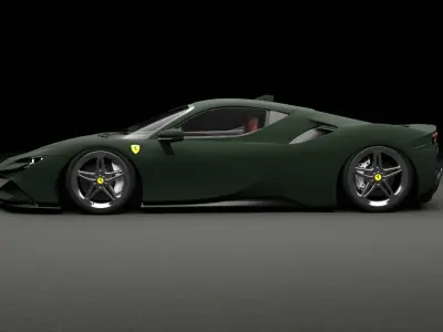 Ferrari SF90 Stradale Military 3D model