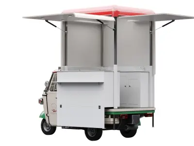 Piaggio Ape V-Curve Food Track 3D model