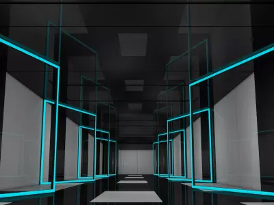 Sci Fi Interior 3D model 86