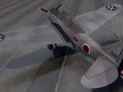 North American O-47 3D model