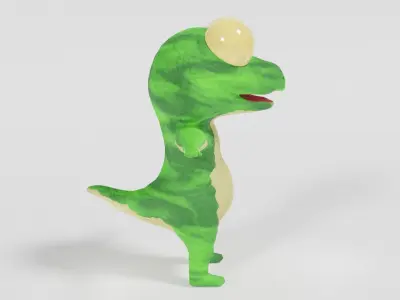 Lizard Creature Low-poly 3D model
