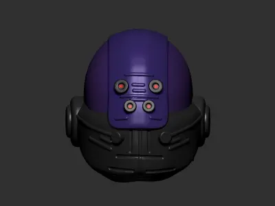 helmet high poly sculpt 3d printable ver 7 3D model 3D model 217