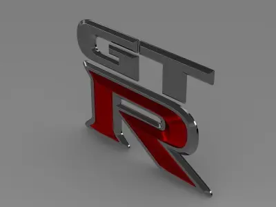 GTR logo 3D model