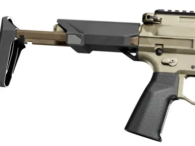 Q BOOMBOX 8 6 BLK RIFLE Low-poly 3D model