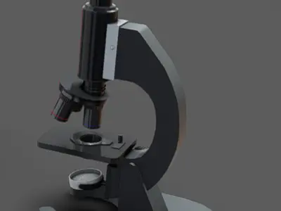 Microscopes Low-poly 3D model