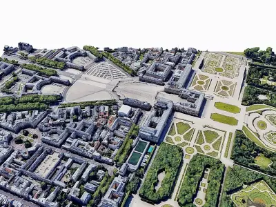 Versailles Palace Low-poly 3D model