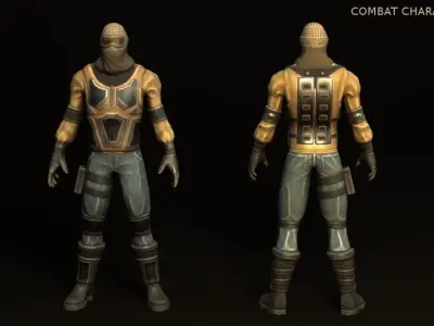 Combat Character Pack 1 Enemies Low-poly 3D model