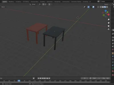 Furniture models Low-poly 3D model