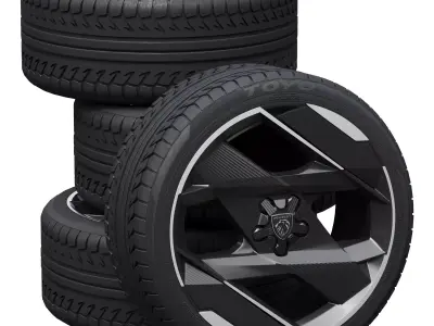 Peugeot wheels 3D model