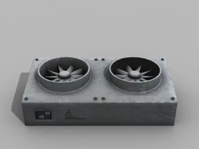 Rooftop Airconditioner Unit 3D model