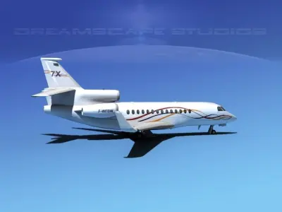Dassault Falcon 7X Dassault 3D model