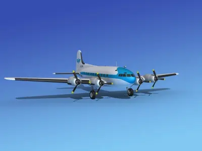 Boeing 307 Stratoliner IA 3D model