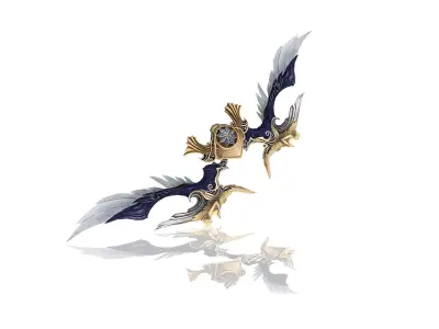 Regalia Bow Low-poly 3D model