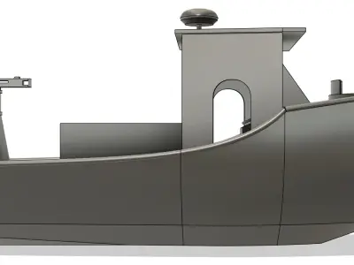 Pibby River Patrol Boat 3D print model