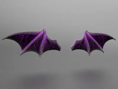 Bat wings halloween SPECIAL PRICE Free low-poly 3D model