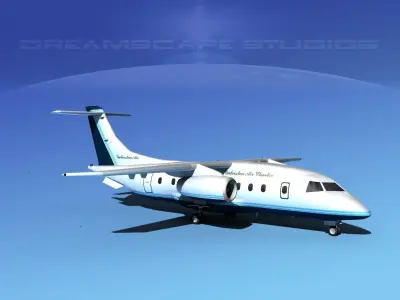 Dornier 328Jet Houston Air Transport 3D model