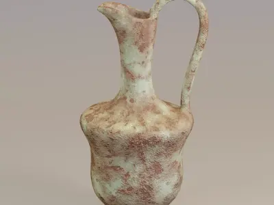 Vintage rusty pitcher 3D model
