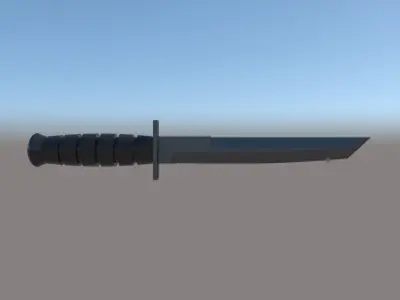 Intario ICK-Tanto-P1 Low-poly 3D model