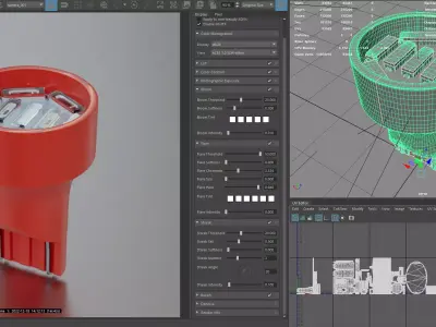 Photorealistic automotive lightbulb collection - item 019 3D model