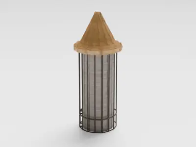 Medieval Silo Low-poly 3D model