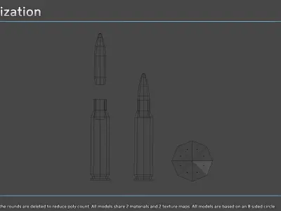 Ammo Collection Low-poly 3D model