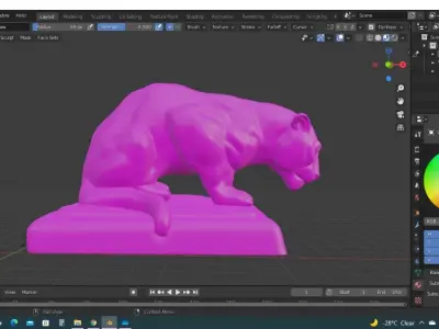 Mongolia leopard 2 Free 3D model