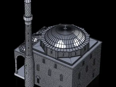 fatih mosque 3D print model