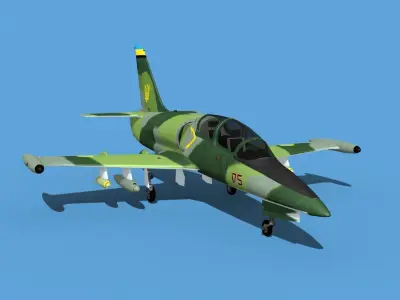 Aero Vodochody L-39C Albatross Ukraine 3 3D model